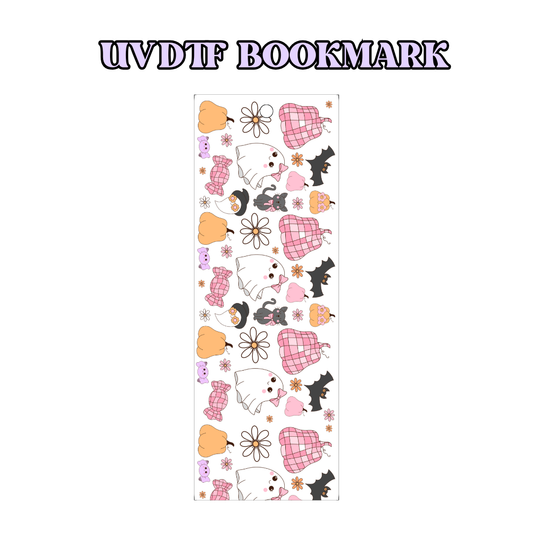 UV-DTF Bookmark Transfer - Disco Ghost