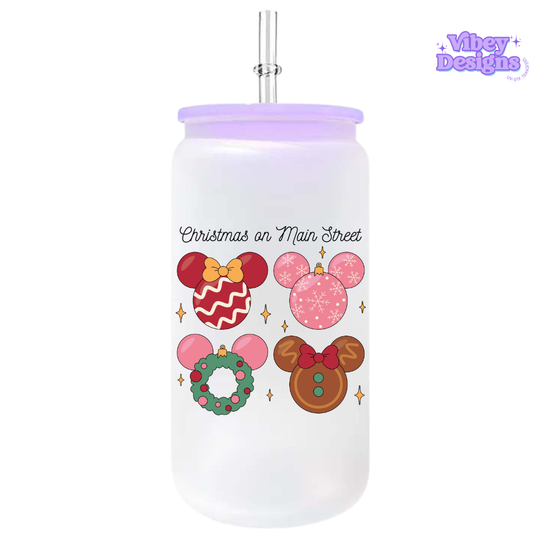UV-DTF Transfer for Bottle, Glass, Mug, Diary - Christmas on main street 1