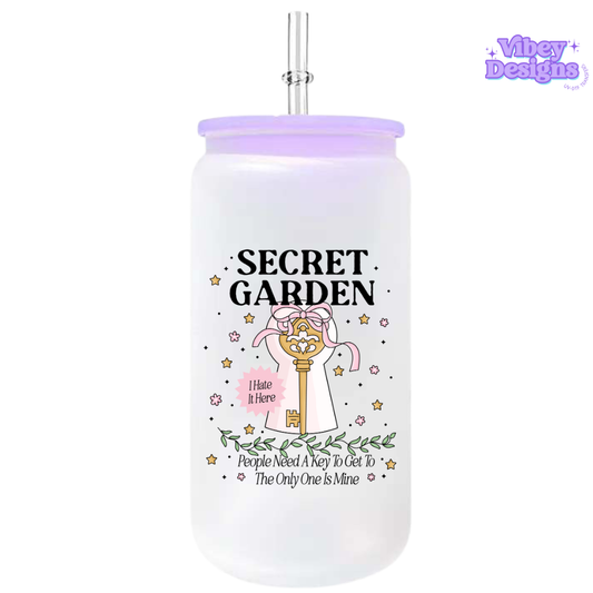 UV-DTF Transfer for Bottle, Glass, Mug, Diary - Secret Garden