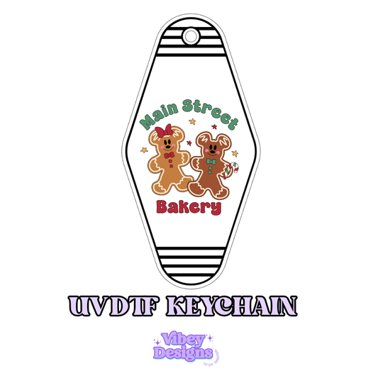 RTS Motel Keychain | Shot glass Decal - Main street bakery