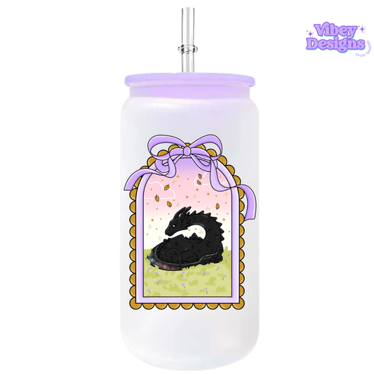 UV-DTF Transfer for Bottle, Glass, Mug, Diary - Dragon Window
