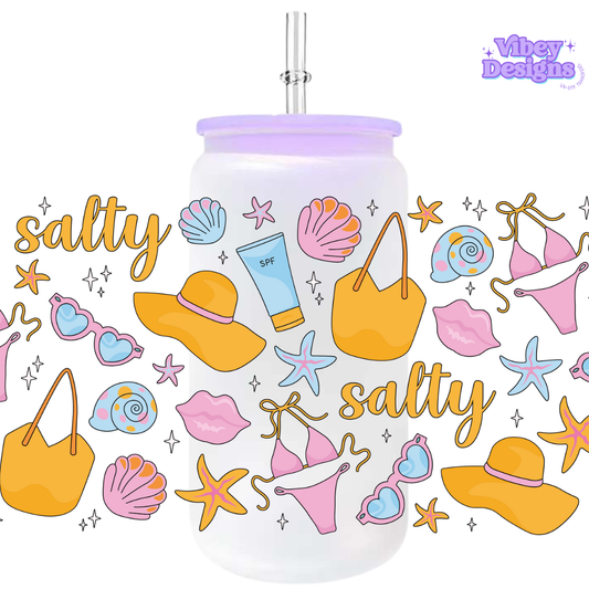 Uv Dtf Wrap For 16oz Libbey Glass - Salty