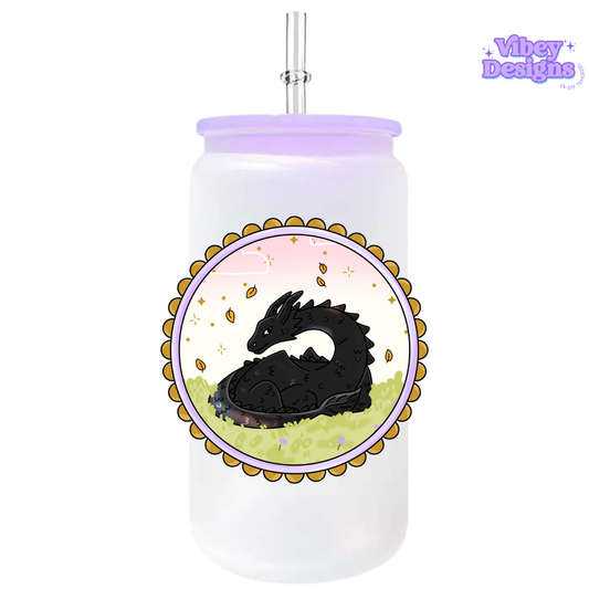 UV-DTF Transfer for Bottle, Glass, Mug, Diary - Dragon Circle
