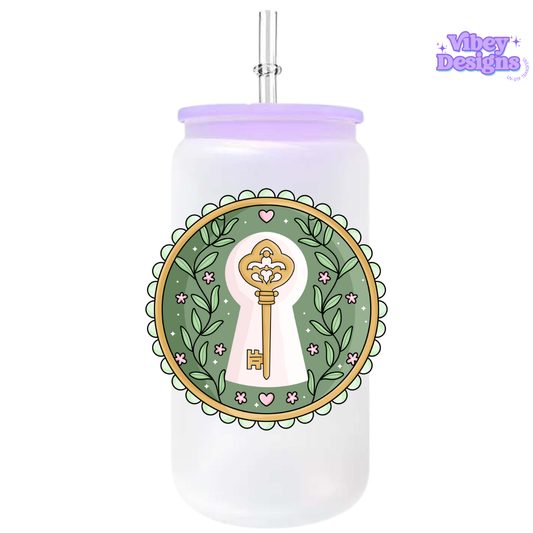 UV-DTF Transfer for Bottle, Glass, Mug, Diary - Secret Garden Window