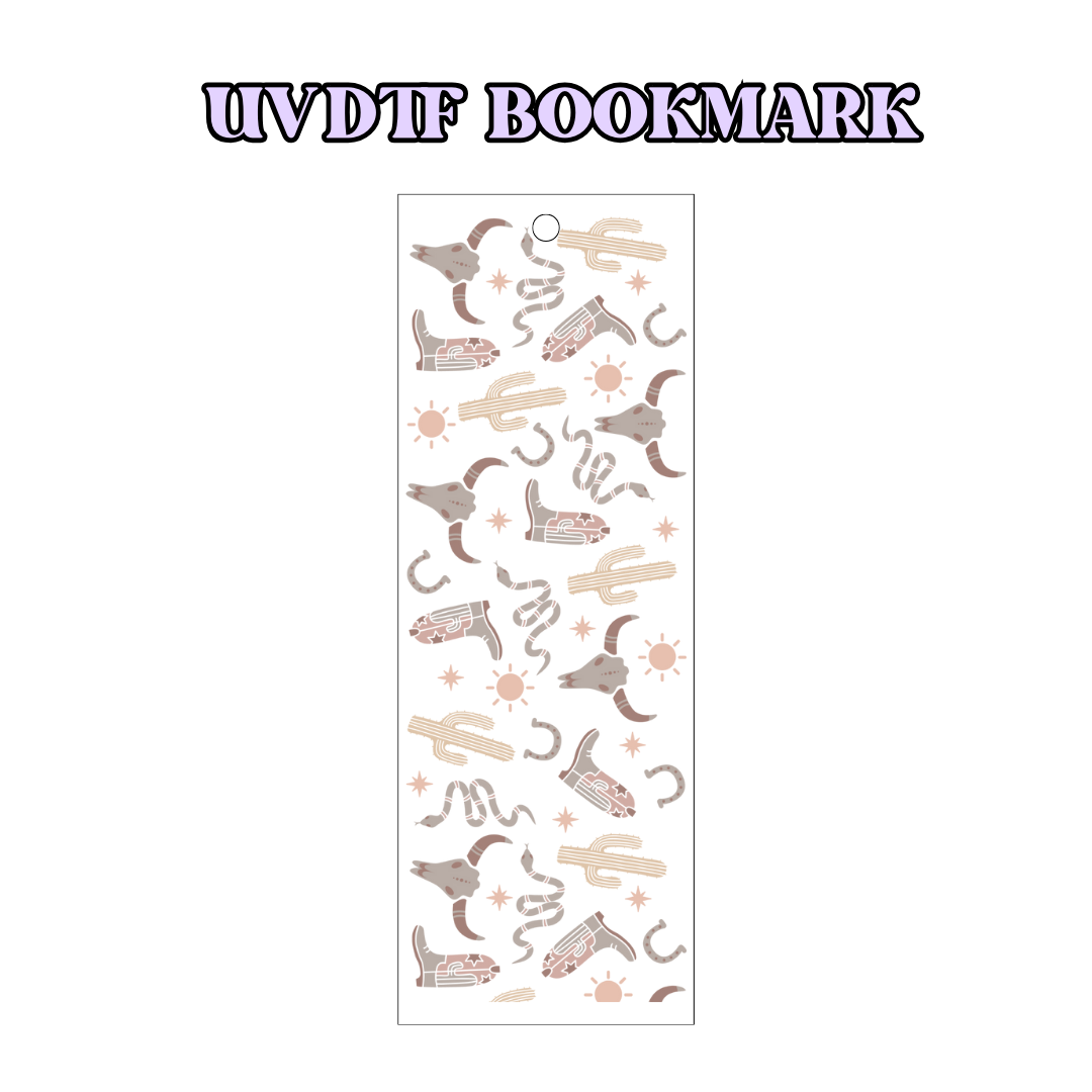 UV-DTF Bookmark Transfer - Western