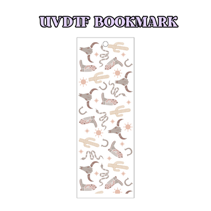 UV-DTF Bookmark Transfer - Western