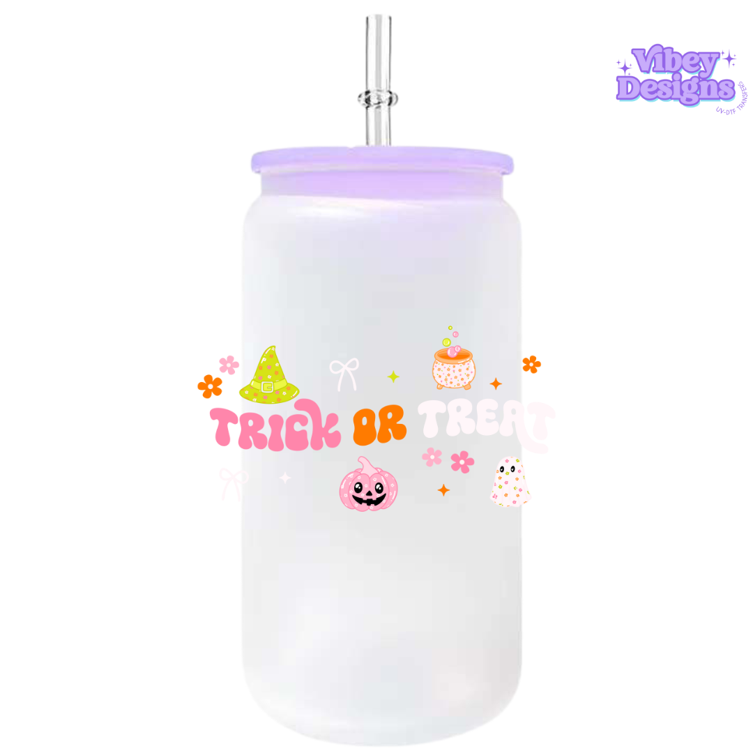UV-DTF Transfer for Bottle, Glass, Mug, Diary - Trick o Treat