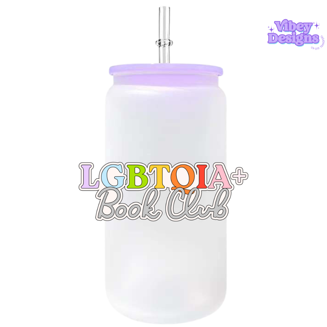 UV-DTF Transfer for Bottle, Glass, Mug, Diary - LGBTQIA+ Bookclub