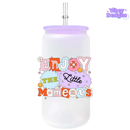 UV-DTF Transfer for Bottle, Glass, Mug, Diary - Enjoy the little moments