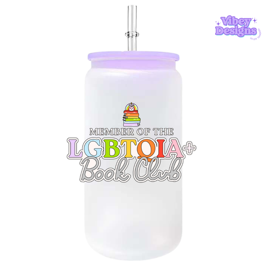 UV-DTF Transfer for Bottle, Glass, Mug, Diary - Member of the LGBTQIA+ Bookclub
