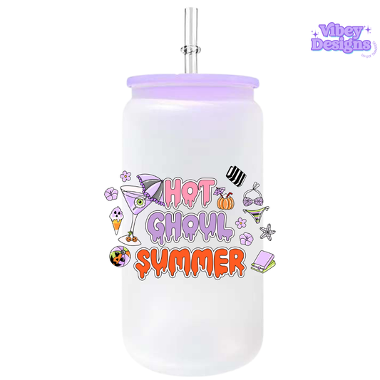 UV-DTF Transfer for Bottle, Glass, Mug, Diary - Hot Ghoul Summer