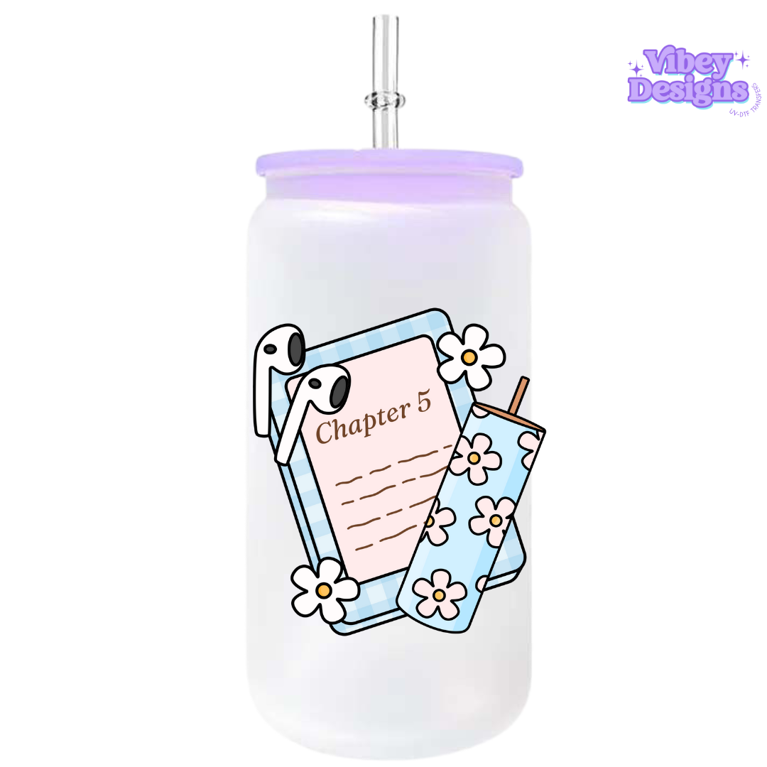 UV-DTF Transfer for Bottle, Glass, Mug, Diary - Book Elements