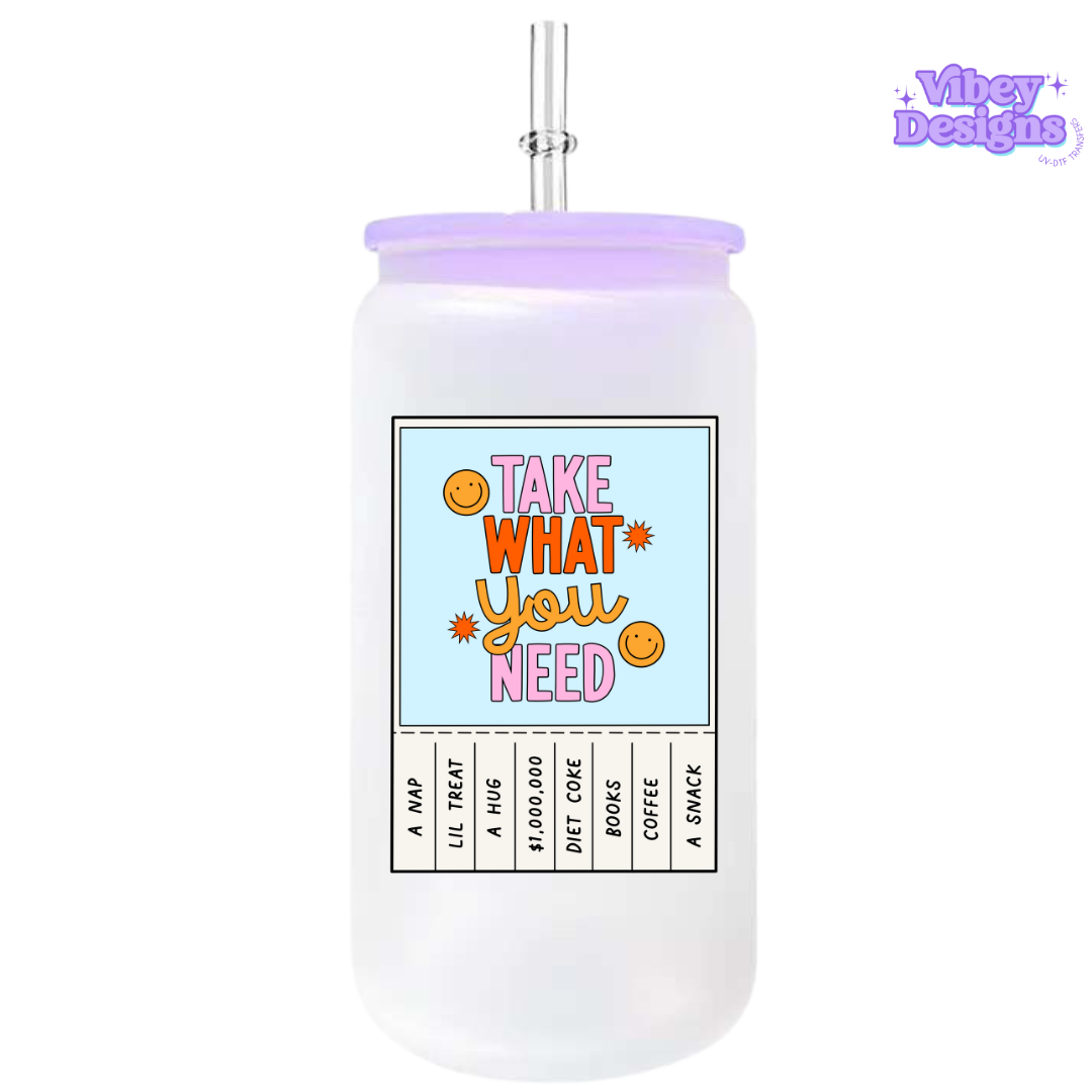 UV-DTF Transfer for Bottle, Glass, Mug, Diary - Take what you need