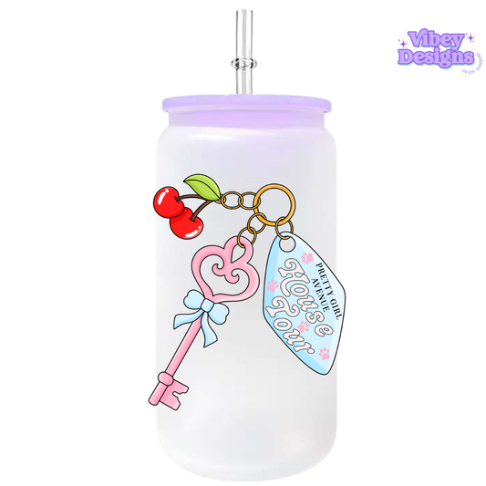 UV-DTF Transfer for Bottle, Glass, Mug, Diary - House Tour