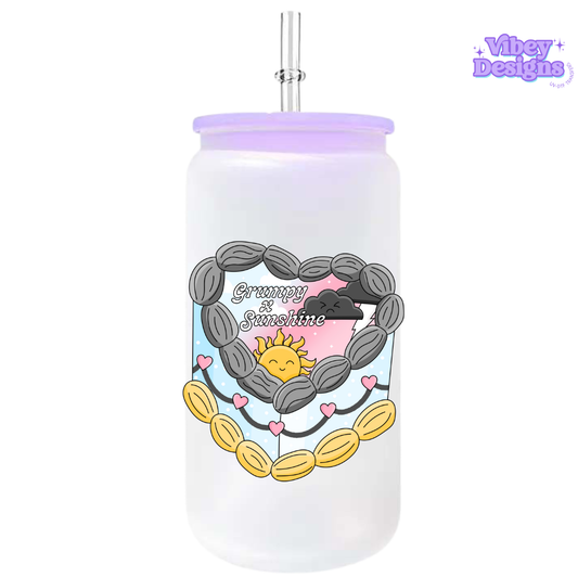 UV-DTF Transfer for Bottle, Glass, Mug, Diary - Grumpy Sunshine