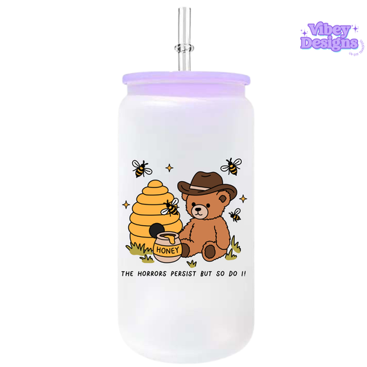 UV-DTF Transfer for Bottle, Glass, Mug, Diary - The horrors persist