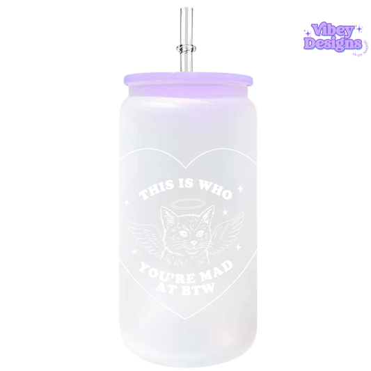 UV-DTF Transfer for Bottle, Glass, Mug, Diary - This is who you're mad at btw