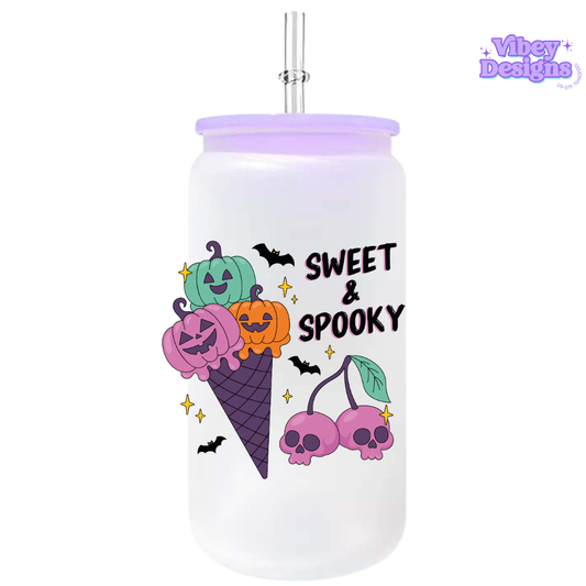 UV-DTF Transfer for Bottle, Glass, Mug, Diary - Sweet and Spooky