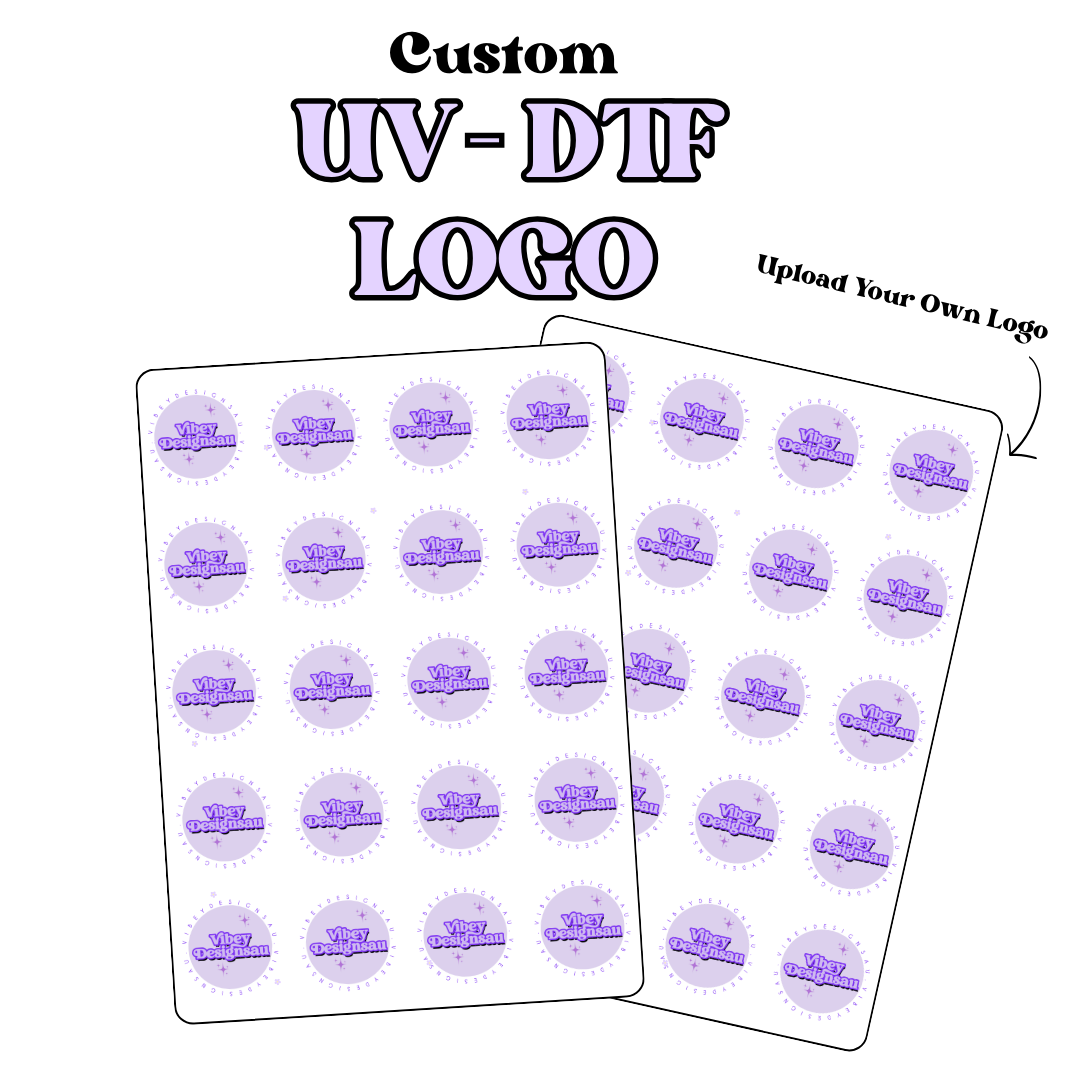 Custom UV DTF Logo Sheet - Set of 20