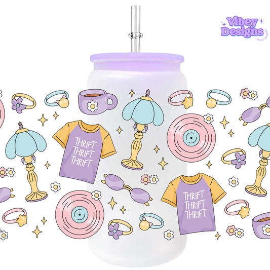 Uv Dtf Wrap For 16oz Libbey Glass - Thrift Finds