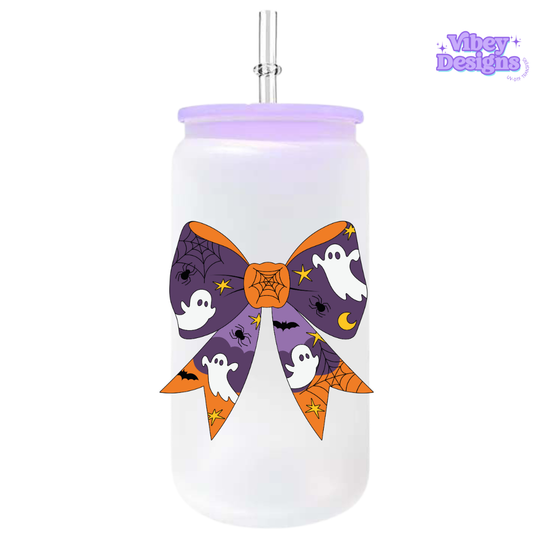 UV-DTF Transfer for Bottle, Glass, Mug, Diary - Spooky Season Bow
