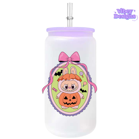 UV-DTF Transfer for Bottle, Glass, Mug, Diary - Bubu Pumpkin