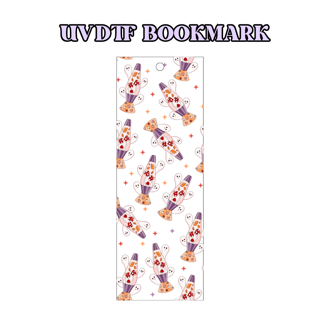 UV-DTF Bookmark Transfer - Lava Ghosties