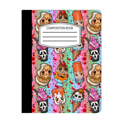 Composition Notebook - Horror Pops