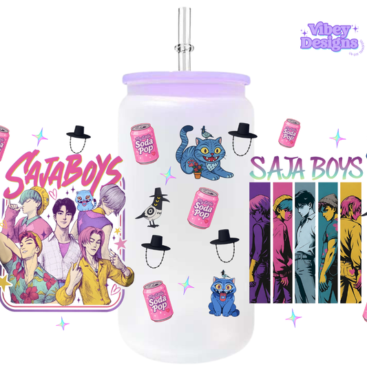 Uv Dtf Wrap For 16oz Libbey Glass - K Pop Saja