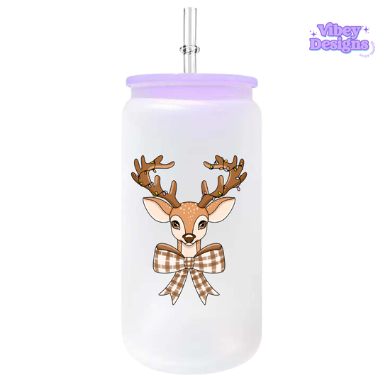 UV-DTF Transfer for Bottle, Glass, Mug, Diary - Reindeer Cutie