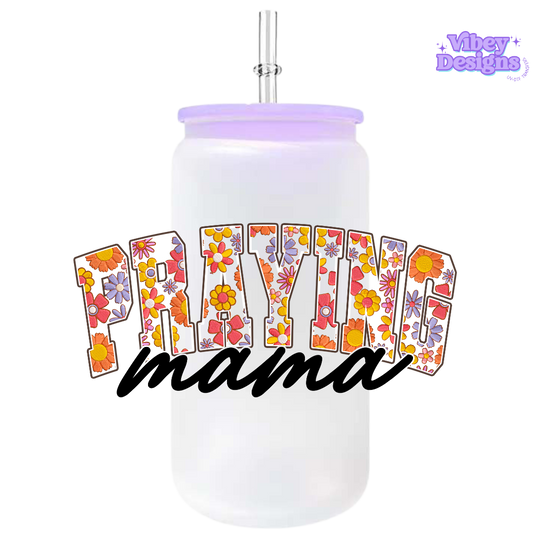 UV-DTF Transfer for Bottle, Glass, Mug, Diary - Praying Mama