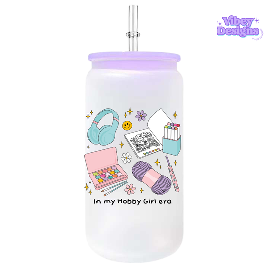 UV-DTF Transfer for Bottle, Glass, Mug, Diary - In my hobby girl era