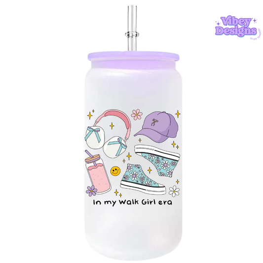 UV-DTF Transfer for Bottle, Glass, Mug, Diary - In my walk girl era