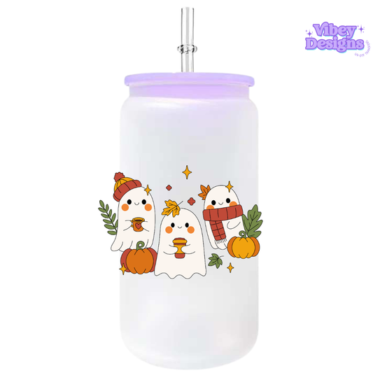 UV-DTF Transfer for Bottle, Glass, Mug, Diary - Fall Ghost 2