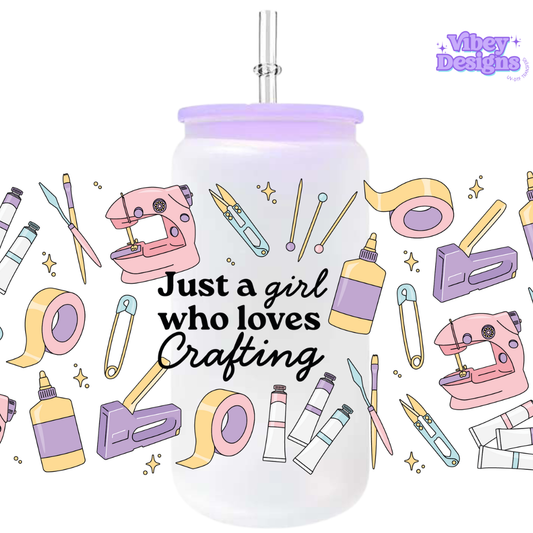 Uv Dtf Wrap For 16oz Libbey Glass - Just a girl who loves crafting