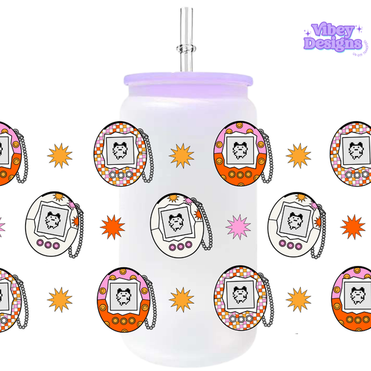 Uv Dtf Wrap For 16oz Libbey Glass - Tamagotchi's