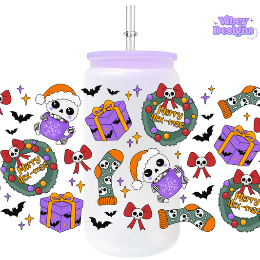 Uv Dtf Wrap For 16oz Libbey Glass - Hexmas