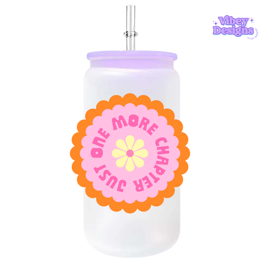 UV-DTF Transfer for Bottle, Glass, Mug, Diary - Just one more chapter