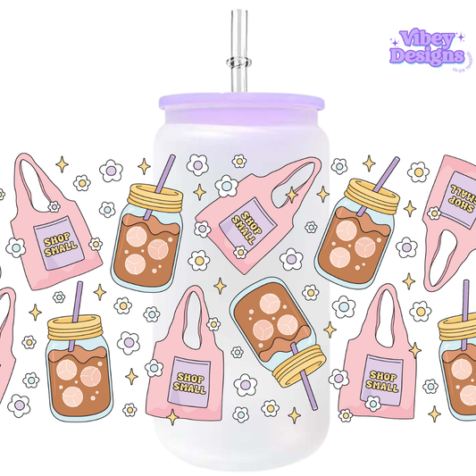 Uv Dtf Wrap For 16oz Libbey Glass - Coffee and Small Biz