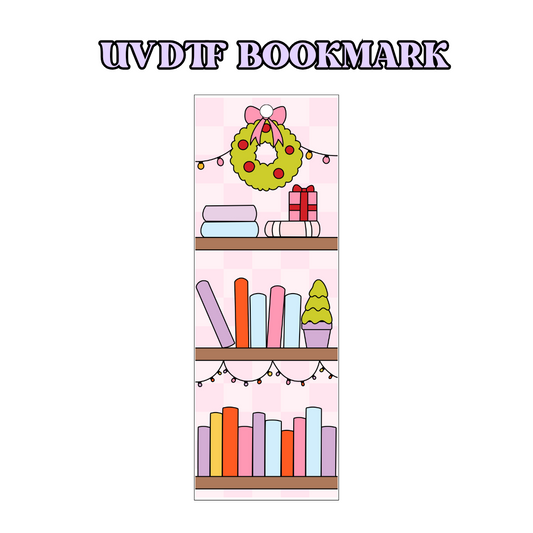 UV-DTF Bookmark Transfer - Xmas Books