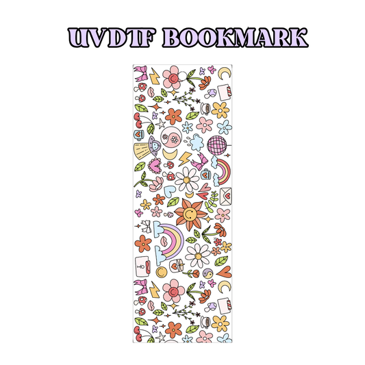 UV-DTF Bookmark Transfer - Singvibe Doodles