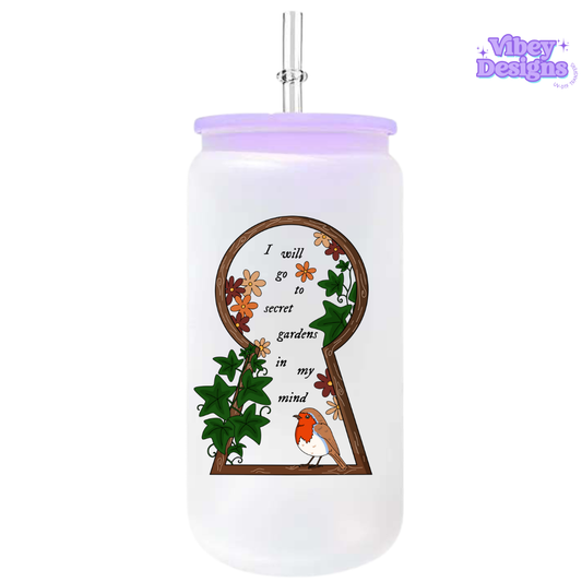 UV-DTF Transfer for Bottle, Glass, Mug, Diary - Secret Garden