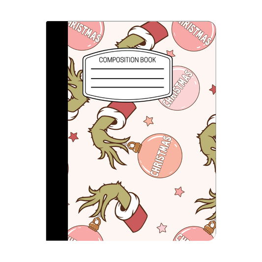 Composition Notebook - Green Christmas