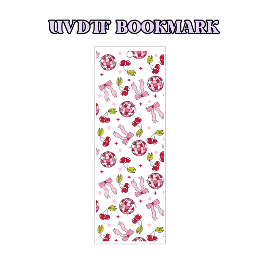 UV-DTF Bookmark Transfer - Bows & Disco