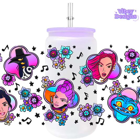 Uv Dtf Wrap For 16oz Libbey Glass - Kpop