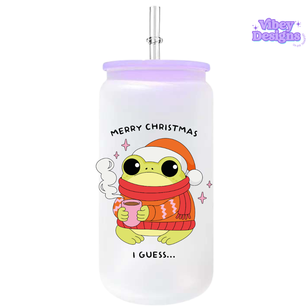 UV-DTF Transfer for Bottle, Glass, Mug, Diary - Merry Christmas (i guess)