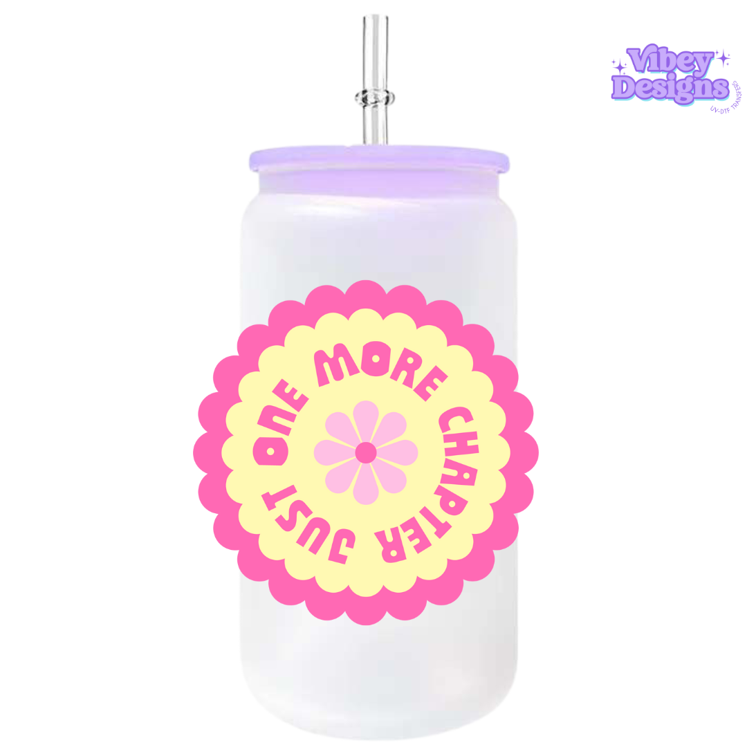 UV-DTF Transfer for Bottle, Glass, Mug, Diary - Just one more chapter