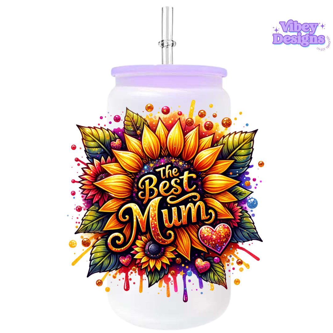 UV-DTF Transfer for Bottle, Glass, Mug, Diary - The Best Mum