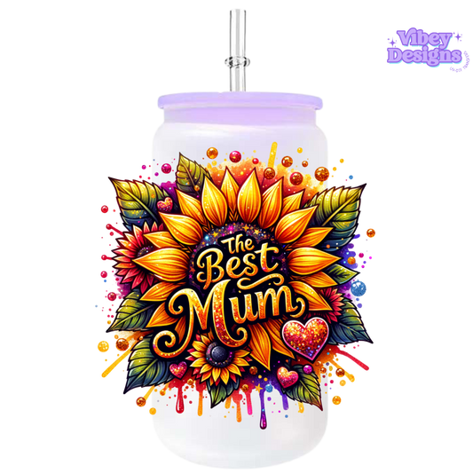 UV-DTF Transfer for Bottle, Glass, Mug, Diary - The Best Mum