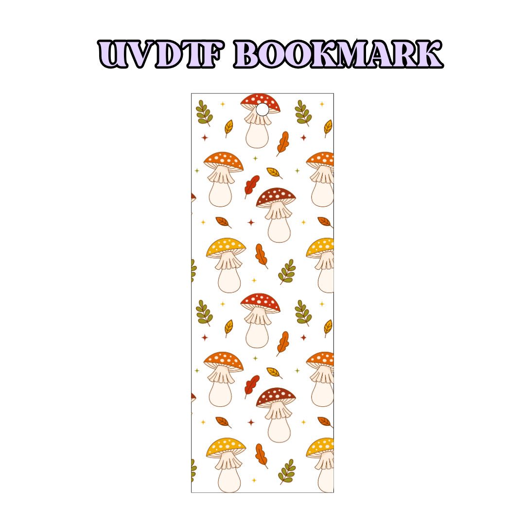 UV-DTF Bookmark Transfer - Autumn Mushrooms